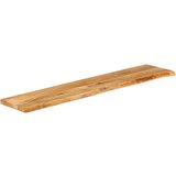 Stolna Mizna plošča z naravnim robom 180x20x3,8 cm trden mangov les, (21411935) | Shoptok.si