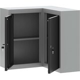  Ormar za alate s policom s pohranom Crna i Siva 55 x 55 x 55 cm | shoptok.hr