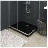  Pravokutna ABS tuš-kada crna 80 x 100 cm | shoptok.hr