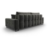 Cosmopolitan Design Siva baršunasti sklopiva/s prostorom za odlaganje sofa 250 cm Wicklow – | shoptok.hr