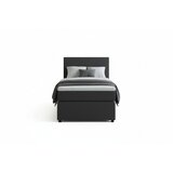 MID.YOU BOXSPRING POSTELJA 90 cm x 200 cm , tekstil, leseni material antracit | Shoptok.si