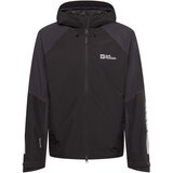 Jack Wolfskin Sportska jakna tamo siva / crna / bijela cijene