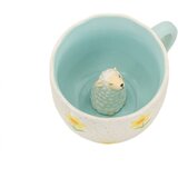 Sass & Belle Modra/kremno bela porcelanasta skodelica 350 ml Surprise Sheep – Cene