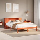 vidaXL Krevet s regalom za knjige bez madraca 160x200 cm od borovine Cijene