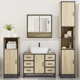  4-dijelni set kupaonskog namještaja boja hrasta sonome drveni | shoptok.hr