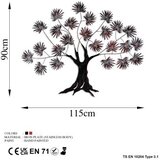 WALLXPERT dekorativni metalni zidni pribor maple red | ePonuda.com