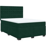  Krevet s oprugama i madracem tamnozeleni 140x190 cm baršunasti | shoptok.hr