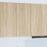 vidaXL Viseča omarica Riga Sonoma hrast in bela 50 x 31 x 100 cm | Shoptok.si