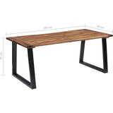 vidaXL Jedilna miza iz trdnega akacijevega lesa 180x90 cm | Shoptok.si