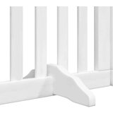 vidaXL Ograda za pse z vrati zložljiva 9 panelov bela 450 cm les | Shoptok.si