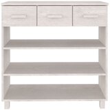  Konzolni stol HAMAR bijeli 90 x 35 x 90 cm od masivne borovine | Eponuda.ba