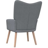  Stol za sproščanje s stolčkom svetlo sivo blago, (20821713) | Shoptok.si