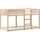 Krevet na kat s krovom 90 x 200 cm od masivne borovine | shoptok.hr