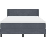  Krevet s opruga kutije Tamno siva 190 x 140 cm Baršun | shoptok.hr