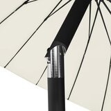 Vanjski suncobran s aluminijskim stupom 270 cm pješčano bijeli | shoptok.hr