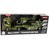 Vojni set s tegljačem, helikopterom i tenkom - zeleni | Shoptok.si