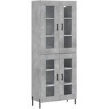  Visoka komoda siva betona 69,5x34x180 cm od konstruiranog drva | shoptok.hr