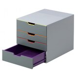 Durable Predalnik Varicolor 4, zaprt, siv | Shoptok.si