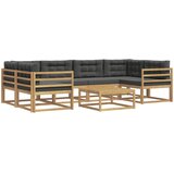  Set vanjskih sofa s jastukom 5 pcs Bijela i antracit | shoptok.hr