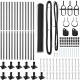 vidaXL Set Ograda Set od 2 Siva Čelik s premazom u prahu 25 x 1,2 m | shoptok.hr