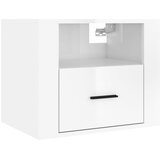  Zidni noćni ormarići 2 kom visoki sjaj bijeli 50x36x40 cm | Eponuda.com