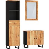 vidaXL Kopalniška garnitura 3-delna trden akacijev les, (20798166) | Shoptok.si