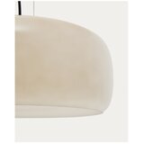 Kave Home Sivo-bež LED viseča svetilka s steklenim senčilom ø 38 cm Reig – | Shoptok.si