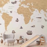  Foto tapeta - Sea Wolf Map - Countries With Pirate Illustrations 350x256 Vodootporna | shoptok.hr