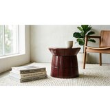 BIZZOTTO Bordo rdeča keramična okrogla klubska mizica ø 37,5 cm Abbes – | Shoptok.si