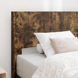  Okvir za krevet s pohranom i uzglavljem Dimljeni hrast - Dimljeni hrast 100 x 200 cm | shoptok.hr