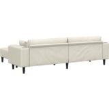  Baršunasta sofa s jastukom s jastukom 3 pcs Krem 208 cm Baršun | shoptok.hr