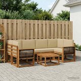  Set vanjskih sofa 5 kom. Prirodna | shoptok.hr