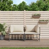 The Living Store Segmentni kotni kavč z blazinami 2 kosa poli ratan - Kotni Kavč, (21494487) | Shoptok.si