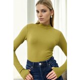 Dewberry 74053 Finger Detailed Women Body-PEANUT GREEN Cene