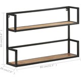  Zidna polica 80 x 20 x 60 cm od grubog drva manga | shoptok.hr