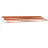  Tenda na ručno uvlačenje LED 600 x 300 cm narančasto-smeđa | shoptok.hr