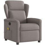 vidaXL Masažni naslanjač taupe blago | Shoptok.si