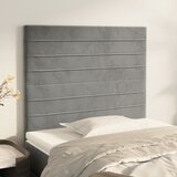  Uzglavlje svijetlosivo 90x5x118/128 cm baršunasto | shoptok.hr