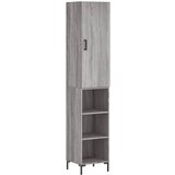 Maison Chic Visoka omara - Komoda - Predalnik siva sonoma 34,5x34x180 cm inženirski les, (21721877) Cene