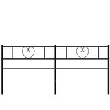  Metalno zamjensko uzglavlje crno 180 cm | shoptok.hr