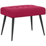  Klupa s gumbastim tkanjem Vinska crvena 60 x 40 x 45 cm Baršun | Eponuda.com