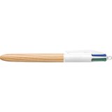 Bic izvlečni kemični svinčnik, 4 barve, leseni slog, (21655491) | Shoptok.si
