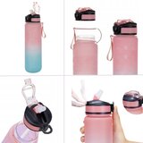  Motivacijska sportska boca za vodu sa slamčicom - 1000 ml | Shoptok.si