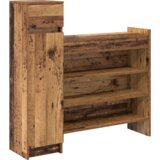 vidaXL Omara za čevlje Stari les 100.5x28x100 cm uskladiščen les | Shoptok.si