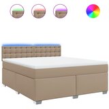 Krevet box spring s madracem cappuccino 180x200 cm umjetna koža | Eponuda.com