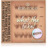 Essence WHAT THE FAKE! umetne trepalnice 05 Natural Cluster Brown 1 par | Shoptok.si