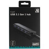 Deltaco USB 3.1 Gen 1 Hub, Crna | shoptok.hr