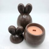 NOBAMO Svijeća Slatki Zeko - Smeđa / Limeta, Bosiljak, Mandarina | shoptok.hr