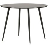 Venture Home Plaza okrugli blagovaonski stol ⌀100 cm, crni | shoptok.hr