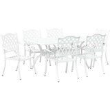  Set od 4 Bijela Lijevani aluminij 6 sjedala Ukrasni umetci | shoptok.hr
